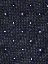 Cravatta 3 pieghe grigio scuro in seta/lana NADIA